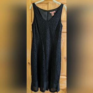 Bandolino Black Lace Cocktail Sheath Dress Size 12